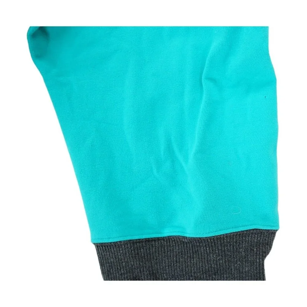 ALO Yoga Women‎ Legging Sz XS Goddess Ribbed Ruched Teal Gray